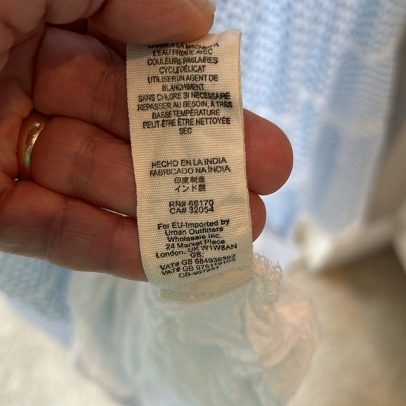 Free People Retro Kitty Crochet Lace Accent Floral Shift Mini Dress Size Small - Picture 12 of 14